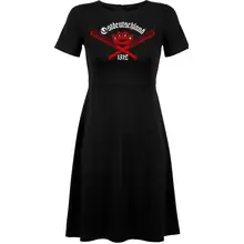 Damen kurzarm Kleid - Ostdeutschland, ACAB Vorderseite