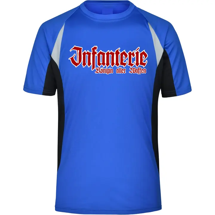 Herren Sportshirt - Infanterie, Königin aller Waffen