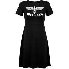 Damen kurzarm Kleid - Germany, Adler - gewählte Variante