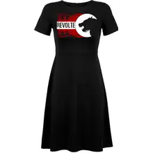 Damen kurzarm Kleid - H8front Revolte - gewählte Variante