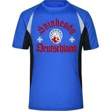 Herren Sportshirt - Skinheads Deutschland Vorderseite