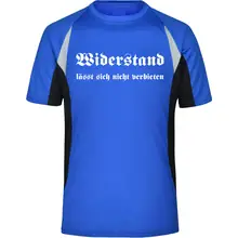 Herren Sportshirt - Widerstand lässt sich nicht verbieten - gewählte Variante
