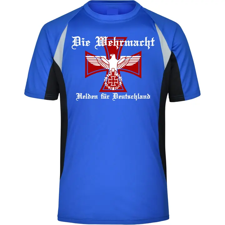 Herren Sportshirt - Die Wehrmacht, Helden für Deutschland