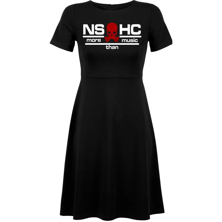 Damen kurzarm Kleid - NS HC, more than music