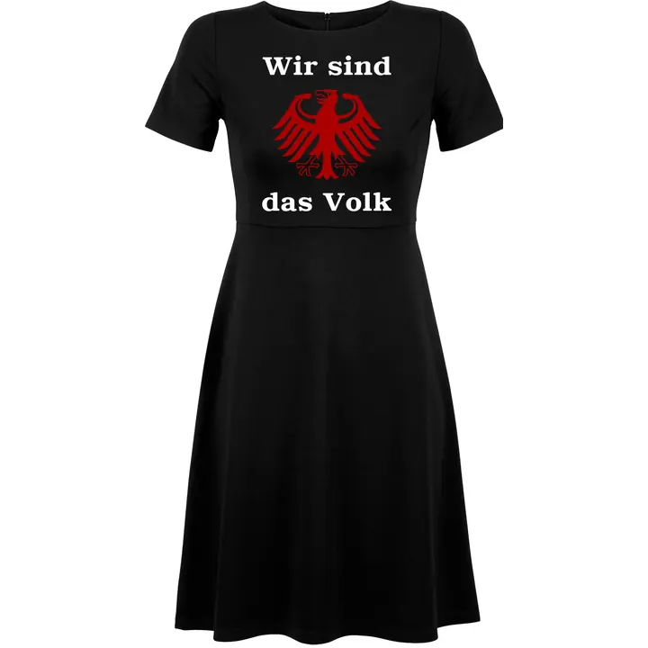 Damen kurzarm Kleid - Wir sind das Volk