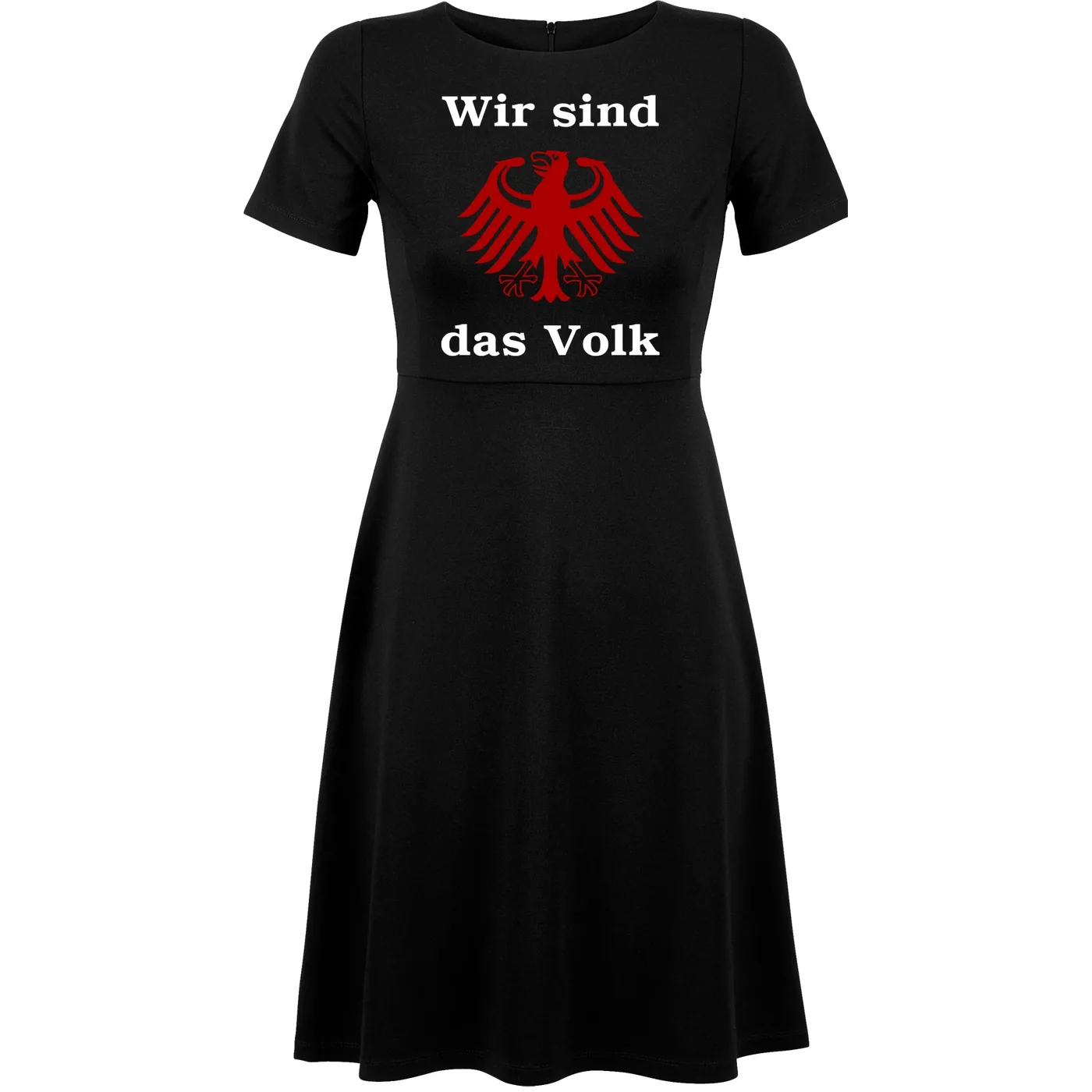 Damen kurzarm Kleid - Wir sind das Volk