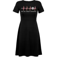 Damen kurzarm Kleid - Mein Herz schlägt für Deutschland - gewählte Variante