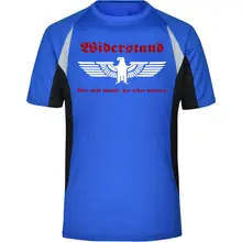 Herren Sportshirt - Widerstand, wer nicht kämpft hat verloren Vorderseite