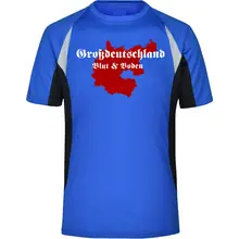 Herren Sportshirt - Großdeutschland Blut&Boden Vorderseite
