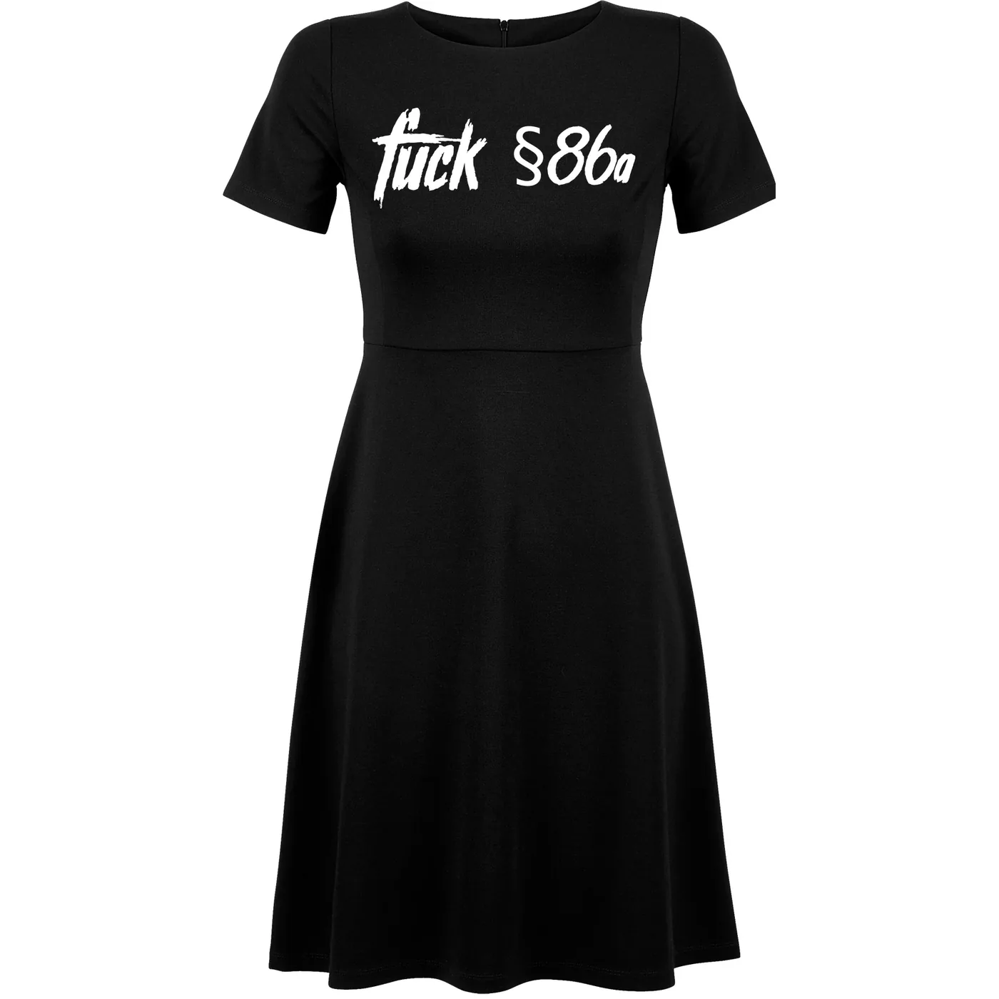 Damen kurzarm Kleid - Fuck 86a