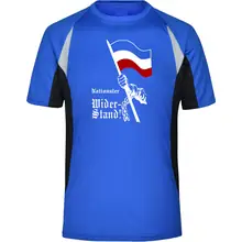 Herren Sportshirt - Nationaler Widerstand, Fahne Vorderseite