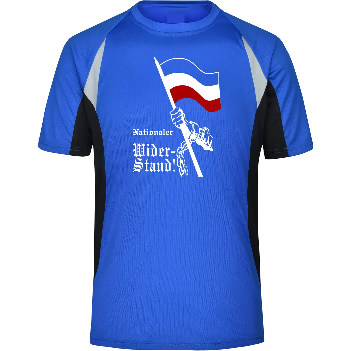 Herren Sportshirt - Nationaler Widerstand, Fahne