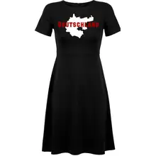 Damen kurzarm Kleid - Aus liebe zur Heimat Vorderseite
