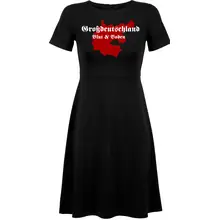 Damen kurzarm Kleid - Großdeutschland Blut&Boden - gewählte Variante