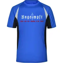 Herren Sportshirt - Ungeimpft, Steckt euch eure Impfung in den Arsch - gewählte Variante