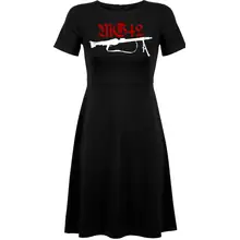 Damen kurzarm Kleid - Mg42 Einigkeit, Recht und Freiheit - gewählte Variante