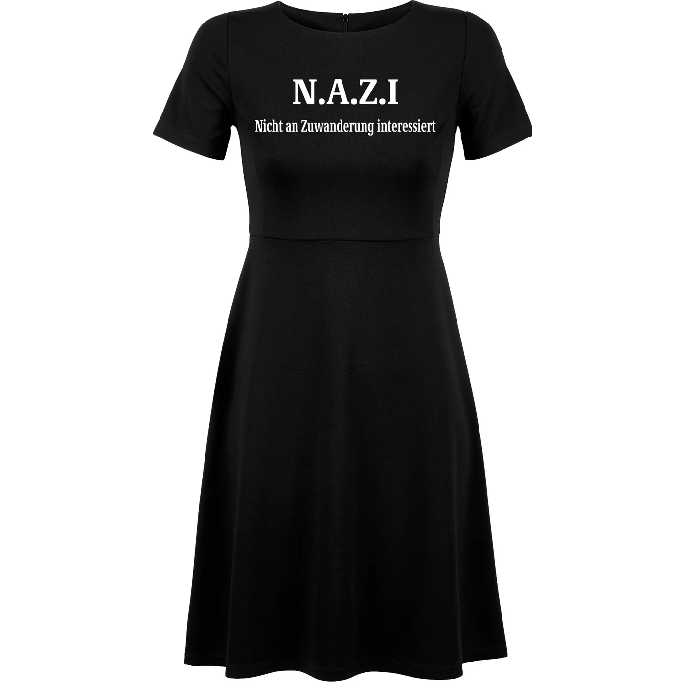 Damen kurzarm Kleid - Nazi nicht an Zuwanderung interessiert