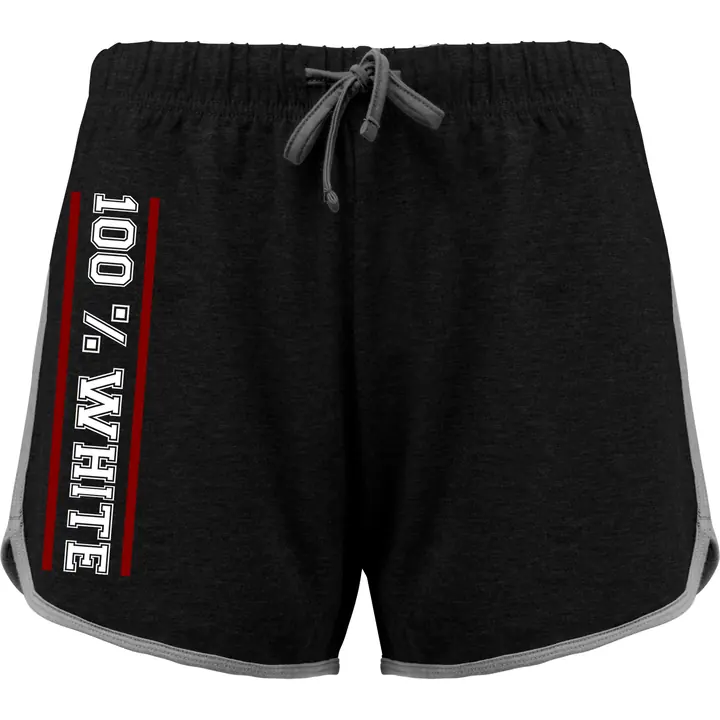 Damen kurze Sporthose - 100% White