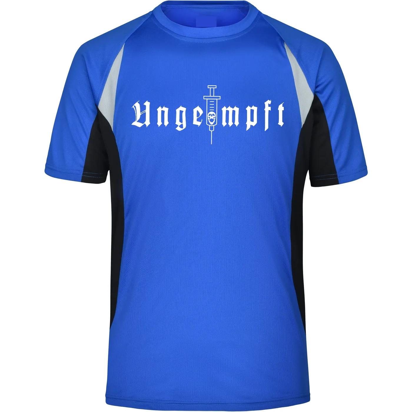 Herren Sportshirt - Ungeimpft, Einfarbig