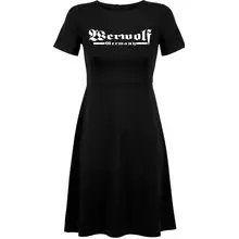 Damen kurzarm Kleid - Werwolf Germany ohne Wolf Vorderseite
