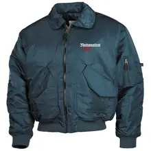 Bestickte Herren CWU Jacke, Navyblau - Nationalist für Heimat, Volk und Vaterland - gewählte Variante