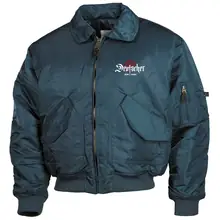 Bestickte Herren CWU Jacke, Navyblau - Deutscher, zäh und standhaft Vorderseite