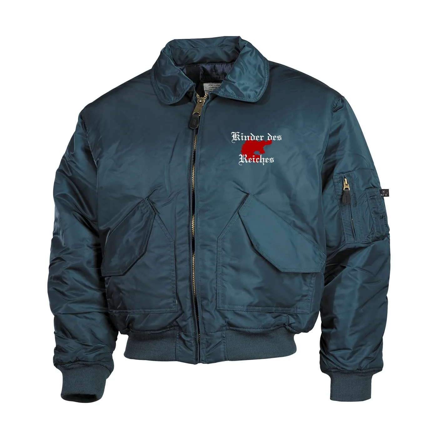 Bestickte Herren CWU Jacke, Navyblau - Kinder des Reiches
