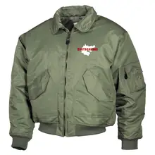 Bestickte Herren CWU Jacke, Oliv - Aus liebe zur Heimat - gewählte Variante