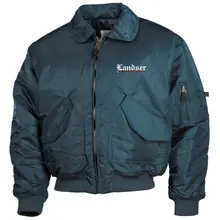 Bestickte Herren CWU Jacke, Navyblau - Landser, eine deutsche legende - gewählte Variante