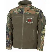 Bestickte Fleecejacke "Combat", flecktarn - Division 88 Deutschland - gewählte Variante