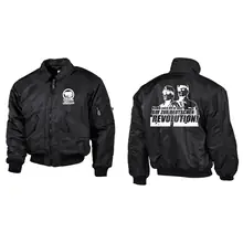 Bestickte Herren CWU Jacke, Schwarz - Komm zur Revolution - gewählte Variante