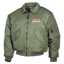 Bestickte Herren CWU Jacke, Oliv - Heimat ist nicht nur ein Wort - gewählte Variante