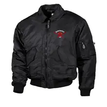 Bestickte Herren CWU Jacke, Schwarz - Ostdeutschland, ACAB - gewählte Variante