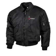Bestickte Herren CWU Jacke, Schwarz - Heil Kräuter - gewählte Variante