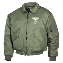 Bestickte Herren CWU Jacke, Oliv - Jetzt Reichs Adler - gewählte Variante