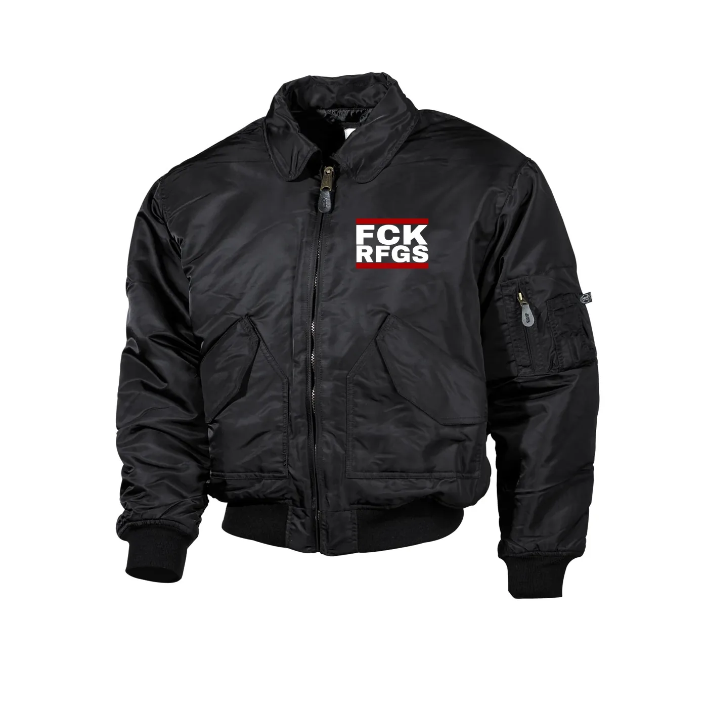 Bestickte Herren CWU Jacke, Schwarz - FCK RFGS