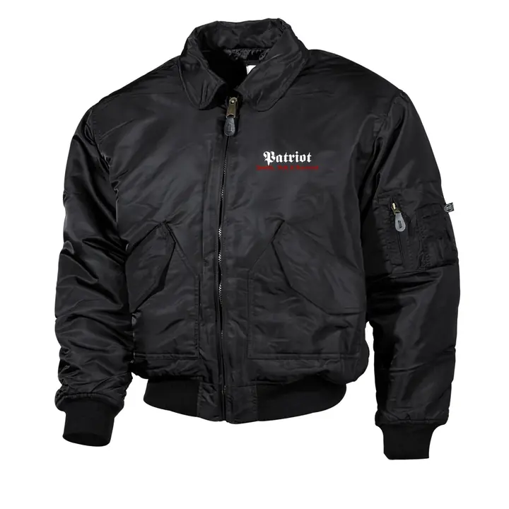Bestickte Herren CWU Jacke, Schwarz - Patriot