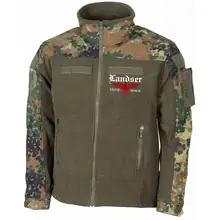 Bestickte Fleecejacke "Combat", flecktarn - Landser, Adler 88 - gewählte Variante