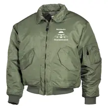 Bestickte Herren CWU Jacke, Oliv - Geschwader Neuschwabenland - gewählte Variante