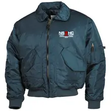 Bestickte Herren CWU Jacke, Navyblau - NS HC, more than music - gewählte Variante