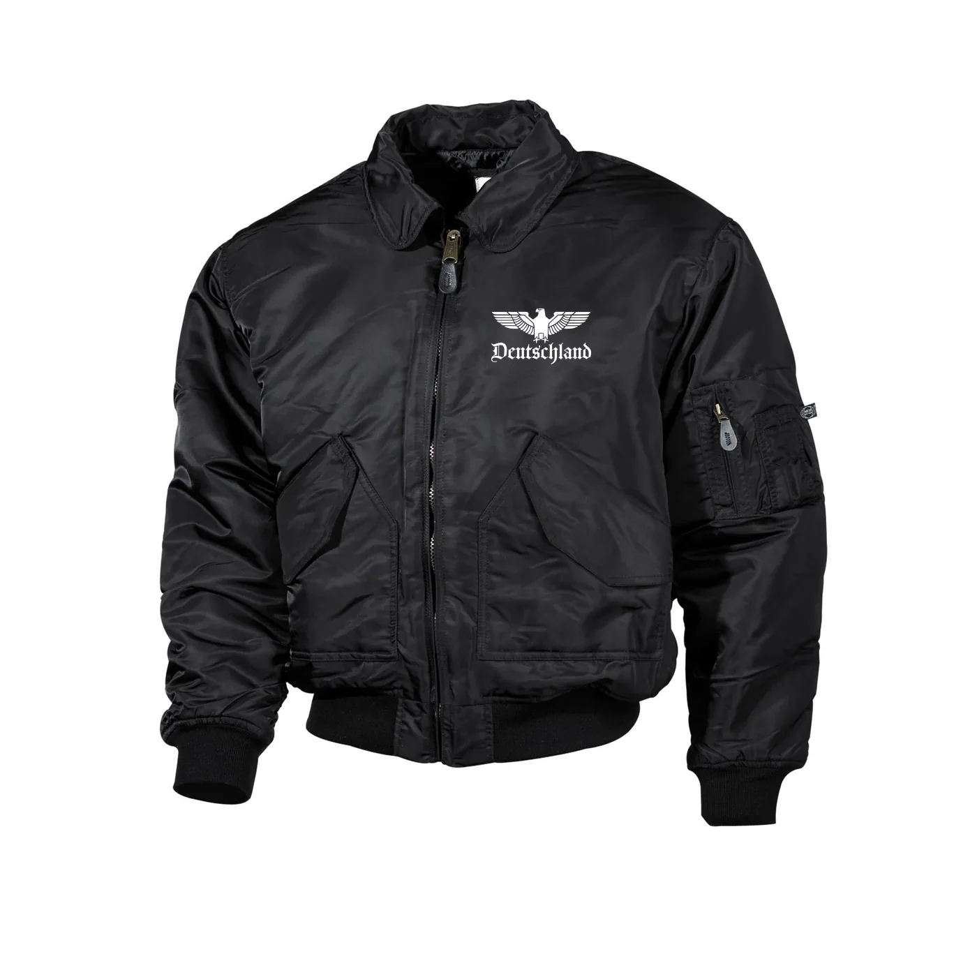 Bestickte Herren CWU Jacke, Schwarz - Adler, Deutschland