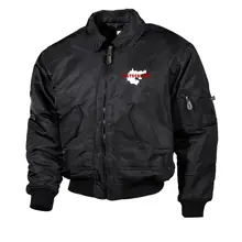 Bestickte Herren CWU Jacke, Schwarz - Aus liebe zur Heimat - gewählte Variante