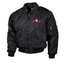 Bestickte Herren CWU Jacke, Schwarz - Skinheads Deutschland - gewählte Variante