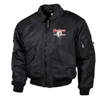 Bestickte Herren CWU Jacke, Schwarz - Landser, Soldat - gewählte Variante