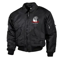 Bestickte Herren CWU Jacke, Schwarz - Consdaple, Adlerkopf 1990 - gewählte Variante