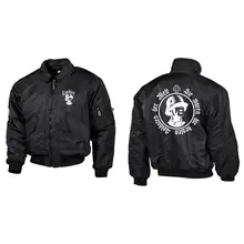 Bestickte Herren CWU Jacke, Schwarz - Sie waren die besten Soldaten der Welt - gewählte Variante