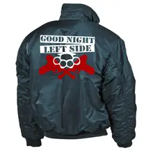 Bestickte Herren CWU Jacke, Navyblau - GNLS, Schlagring Rückseite