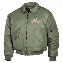 Bestickte Herren CWU Jacke, Oliv - Wehrmacht, ehre stolz treue - gewählte Variante