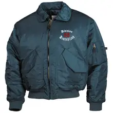 Bestickte Herren CWU Jacke, Navyblau - Division 88 Deutschland Vorderseite