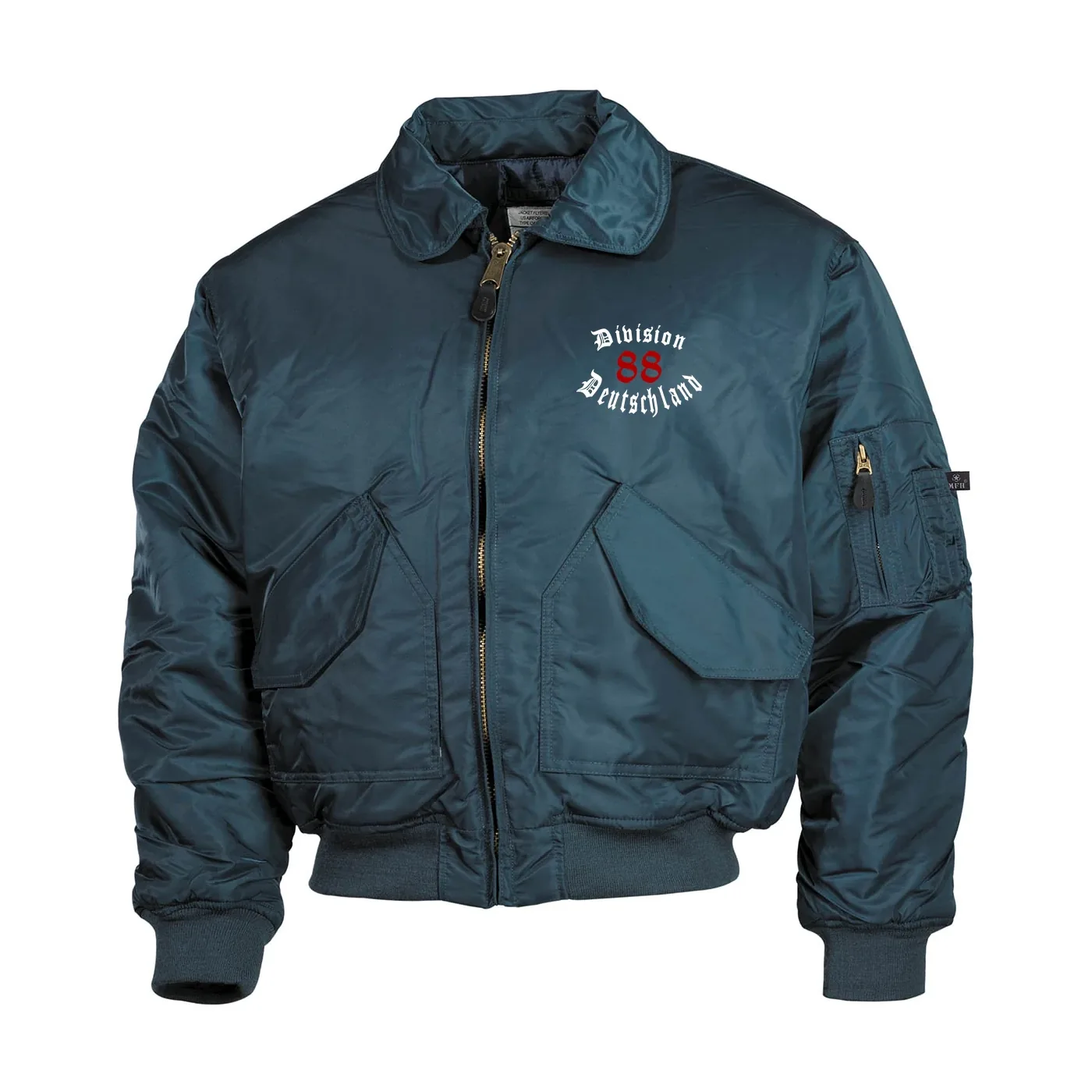 Bestickte Herren CWU Jacke, Navyblau - Division 88 Deutschland